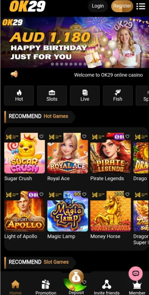 OK29 ONLINE CASINO
